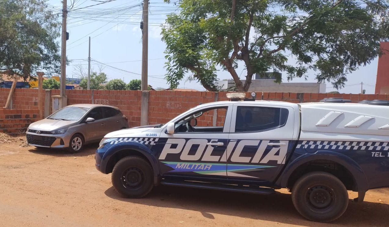 Veículo roubado em Selvíria é encontrado com placa adulterada nos “Predinhos” em Três Lagoas