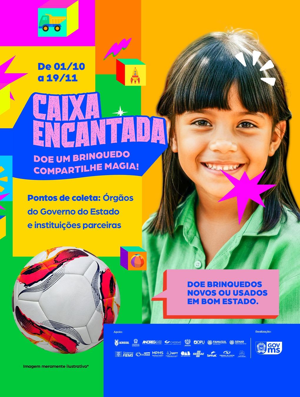 PM de Três Lagoas participa da campanha “Caixa Encantada” — doe um brinquedo e faça crianças felizes PM de Três Lagoas participa da campanha “Caixa Encantada” — doe um brinquedo e faça crianças felizes