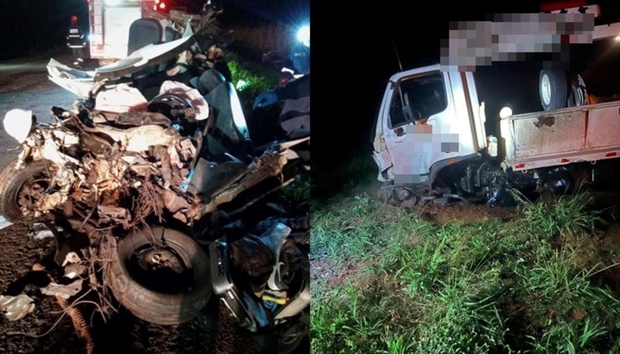 Batida entre carro e caminhão mata engenheiro na BR-267, em Nova Andradina 