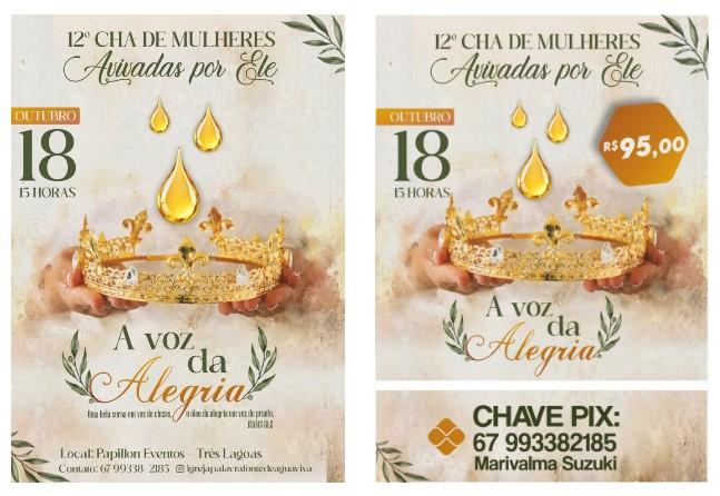 Chá de Mulheres “Avivadas por Ele” celebra a fé e a alegria em Três Lagoas Chá de Mulheres “Avivadas por Ele” celebra a fé e a alegria em Três Lagoas