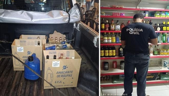 Fiscalização em comércios de Ribas do Rio Pardo resulta na apreensão de bebidas sem registro