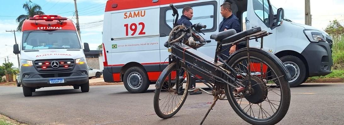 Idosa fica desacordada após se acidentar com bicicleta elétrica em Três Lagoas  Idosa fica desacordada após se acidentar com bicicleta elétrica em Três Lagoas