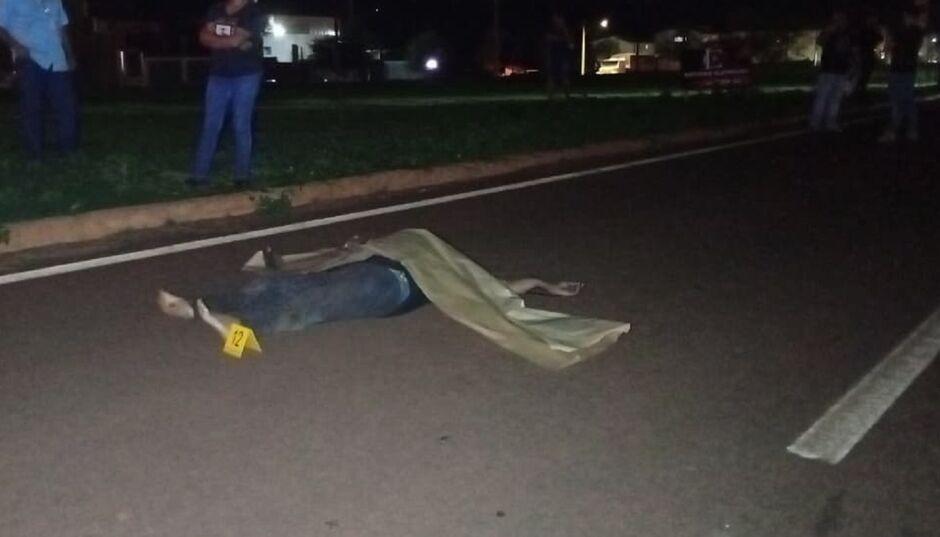 Idoso morre atropelado por caminhão na MS-156, em Dourados   