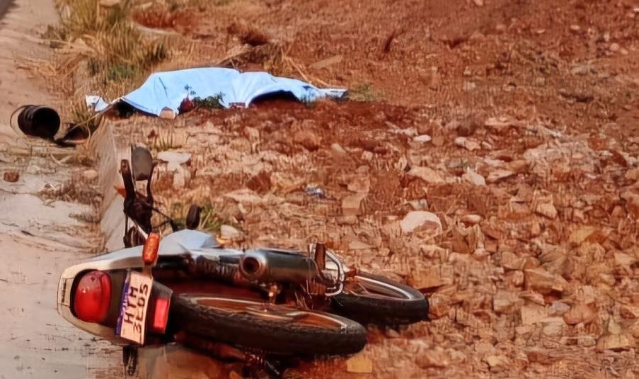 Motociclista sem capacete perde controle da direção, cai e morre em estrada rural de Sidrolândia 
