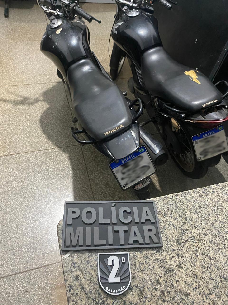 PM de Três Lagoas dá resposta rápida e recupera duas motos furtadas em menos de 24 horas