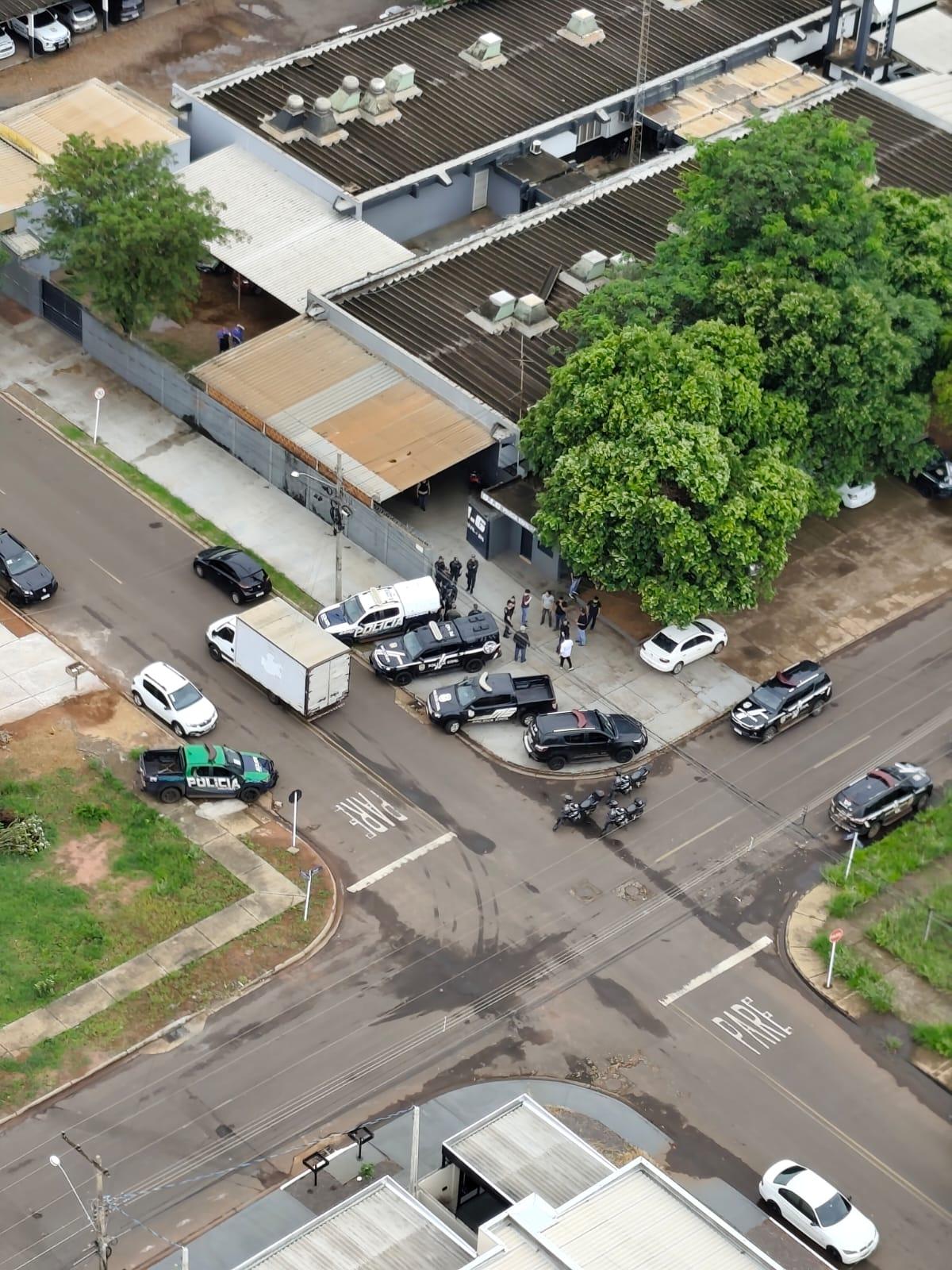 Até helicóptero foi usado na megaoperação realizada em Três Lagoas, além de 70 policiais e 20 viaturas 