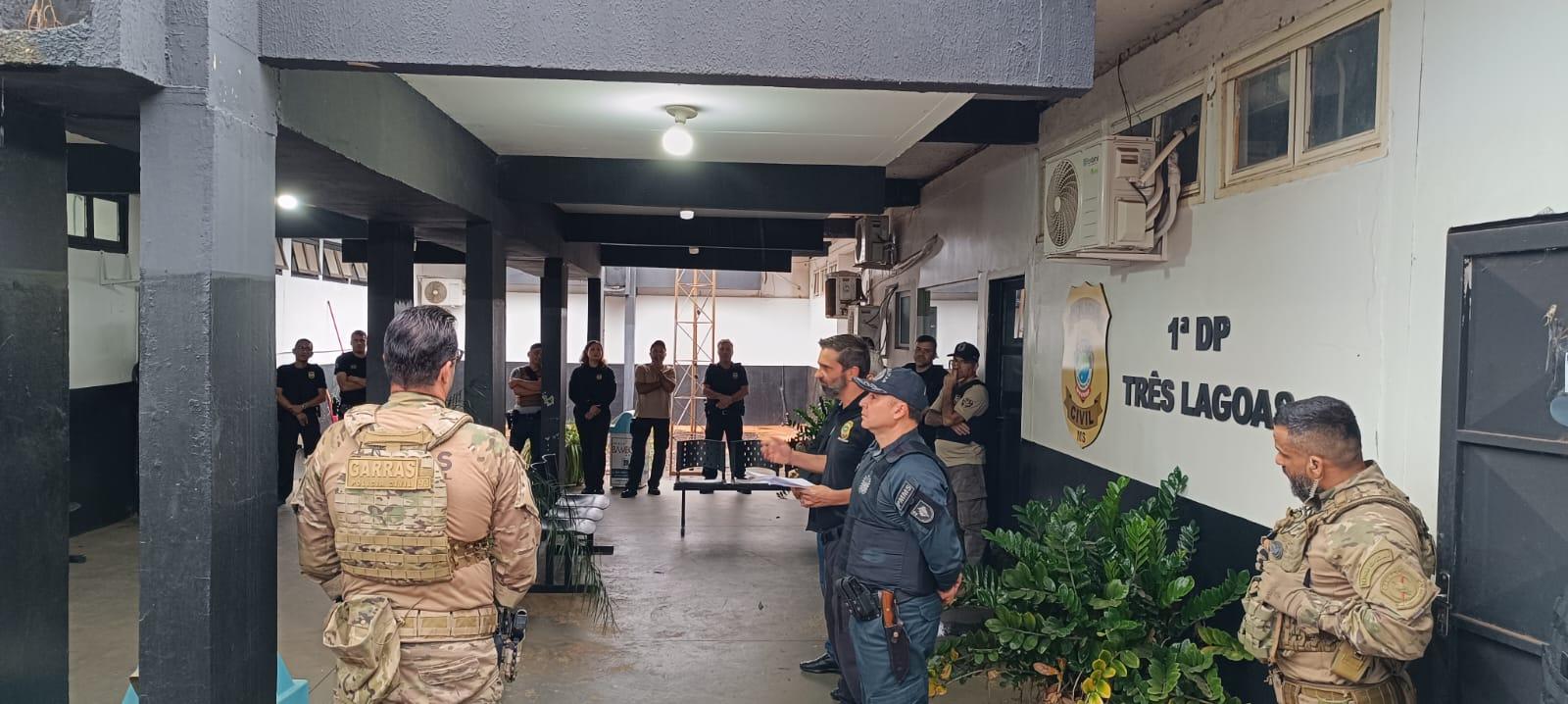 Até helicóptero foi usado na megaoperação realizada em Três Lagoas, além de 70 policiais e 20 viaturas 