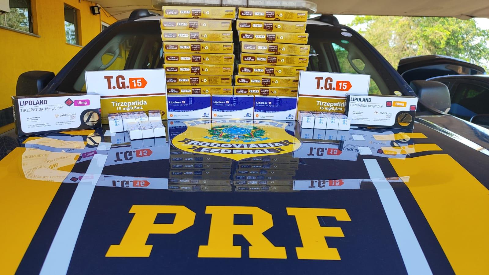 PRF apreende 127 medicamentos de emagrecimento ilegais entre Três Lagoas e Água Clara