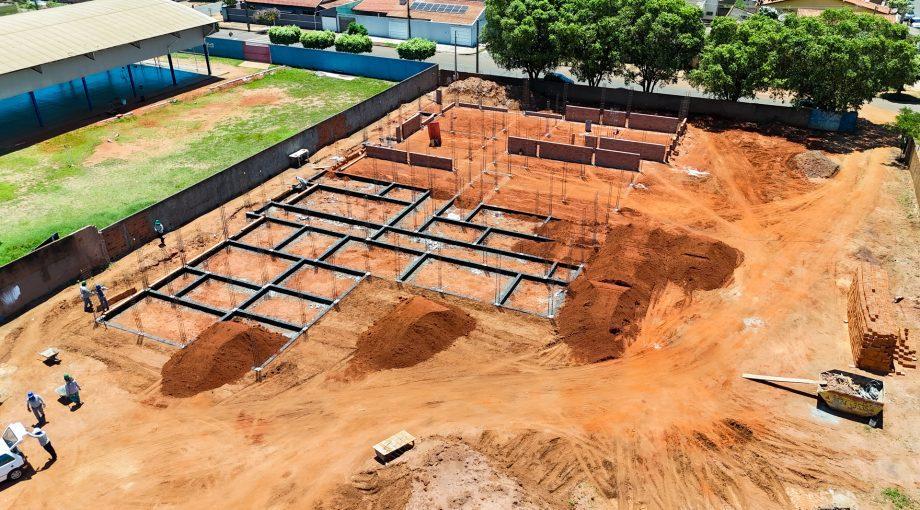 Construção da nova Unidade de Saúde do Vila Nova segue avançando