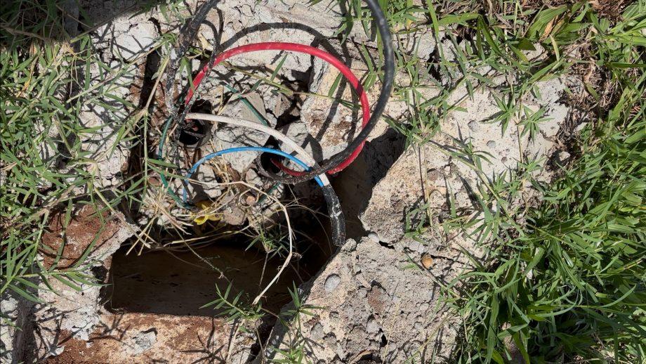 Fios elétricos são furtados no Parque Linear e Prefeitura realiza reparos