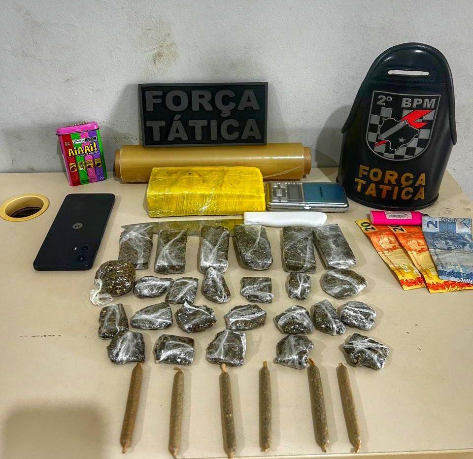 Homem conhecido da polícia é preso pela Força Tática com grande quantidade de maconha em Três Lagoas