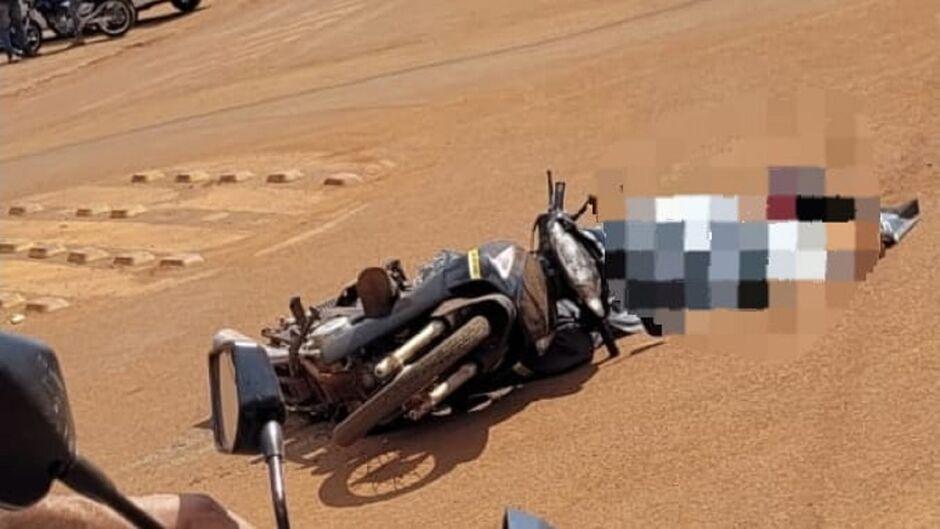 Motociclista teve cabeça esmagada em acidente com maquina agrícola em Ponta Porã  