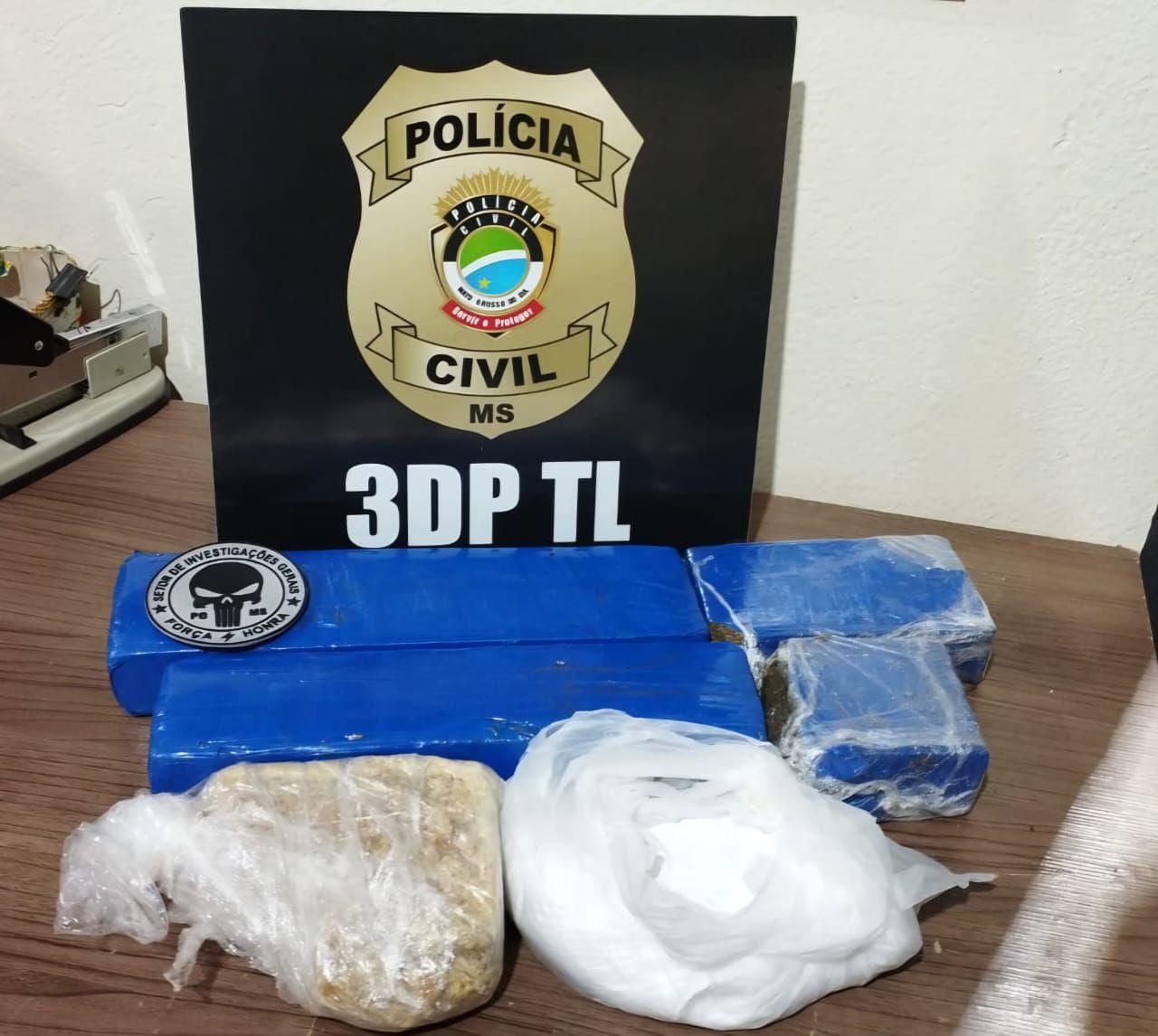 Polícia Civil prende quatro pessoas por tráfico e associação para o tráfico em condomínio de Três Lagoas