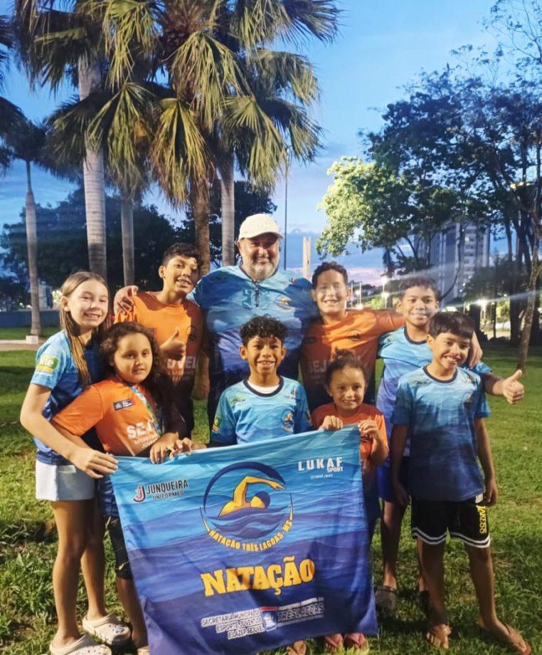 Três Lagoas conquista ouro na natação e se destaca no Festival Centro-Oeste em Campo Grande