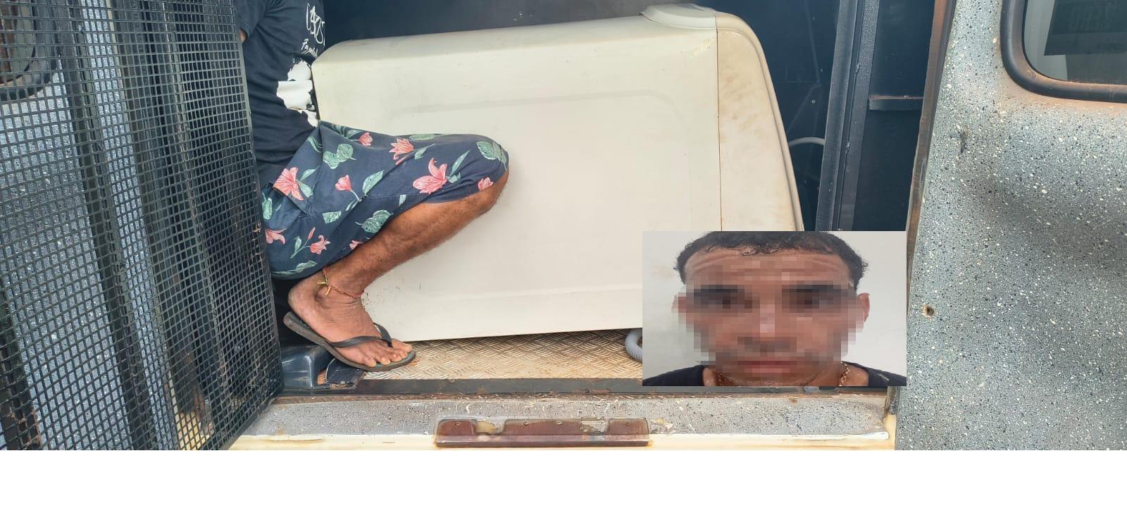 Vulgo “Creu” da Vila Piloto” é preso pela equipe do sargento J. Corrêa após furtar máquina de lavar e secador