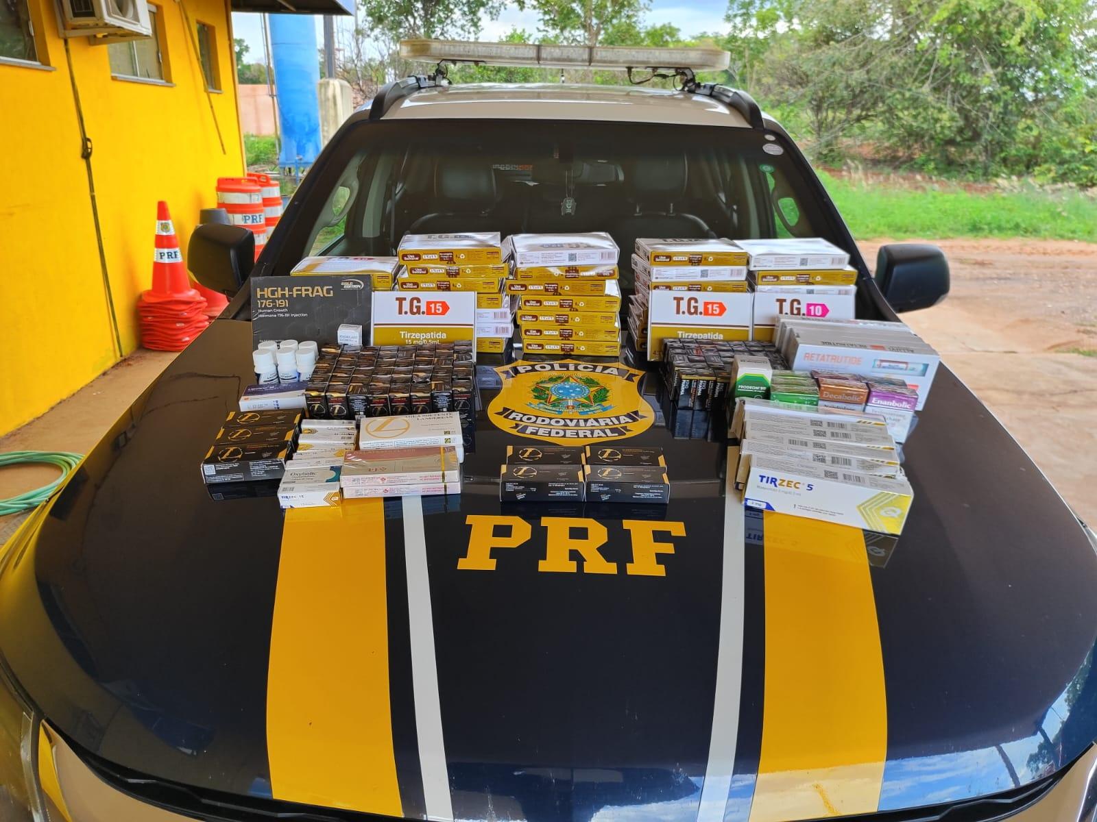 PRF apreende quase 400 medicamentos para emagrecimento na BR-262 entre Três Lagoas e Água Clara