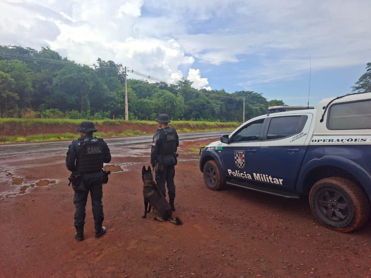 CANIL do 2º BPM de Três Lagoas integra a Operação “FARO” e reforça combate ao crime com cães de detecção no Estado