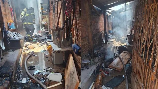 Curto-circuito em carregador de celular causa incêndio e destrói casa em Anastácio   
