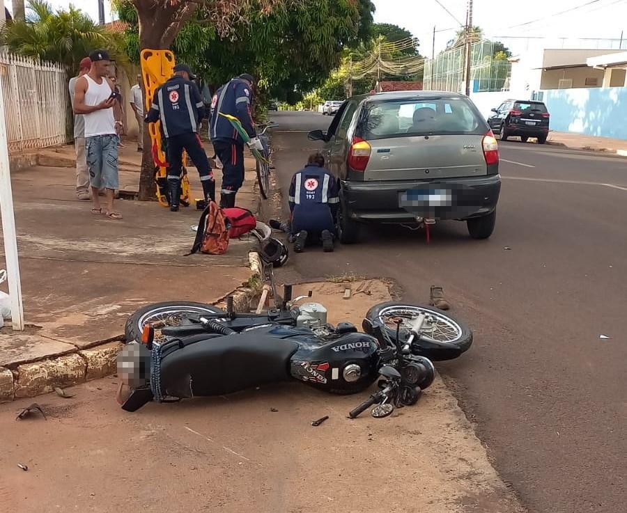 Motociclista atingido por carro na contramão não resiste e morre no Hospital Auxiliadora de Três Lagoas 