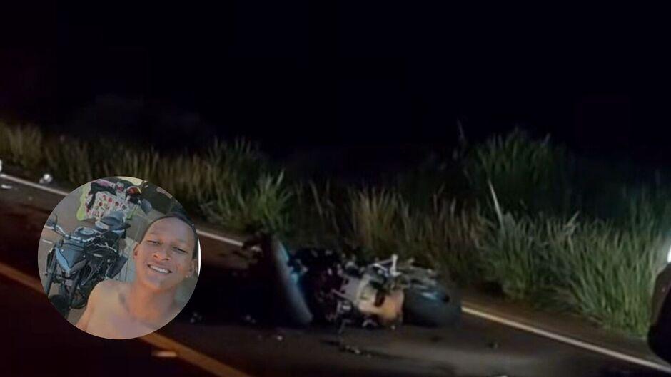 Motociclista morre preso às ferragens de trator em colisão na MS-223, em Costa Rica  