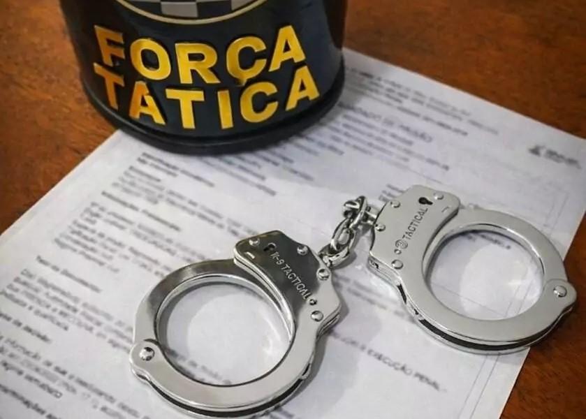 Mandado de prisão preventiva é cumprido pela Força Tática no Santa Luzia