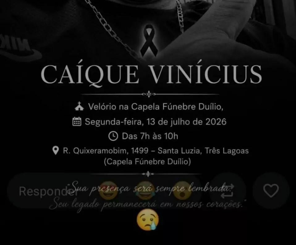 Morte de homem durante intervenção policial em Três Lagoas repercute entre amigos nas redes sociais