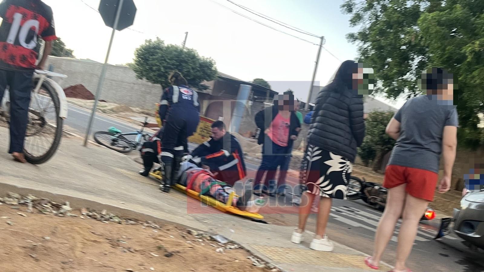 Os acidentes não param em Três Lagoas: mais um sinistro de trânsito deixa mulher ferida gravemente na perna esquerda Os acidentes não param em Três Lagoas: mais um sinistro de trânsito deixa mulher ferida gravemente na perna esquerda