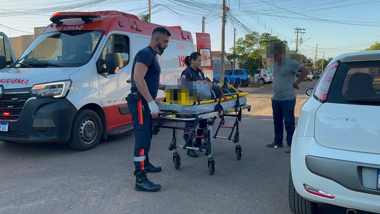 VEJA O VÍDEO: "Não vi a motociclista por causa do ponto cego", diz motorista de aplicativo após acidente em Três Lagoas