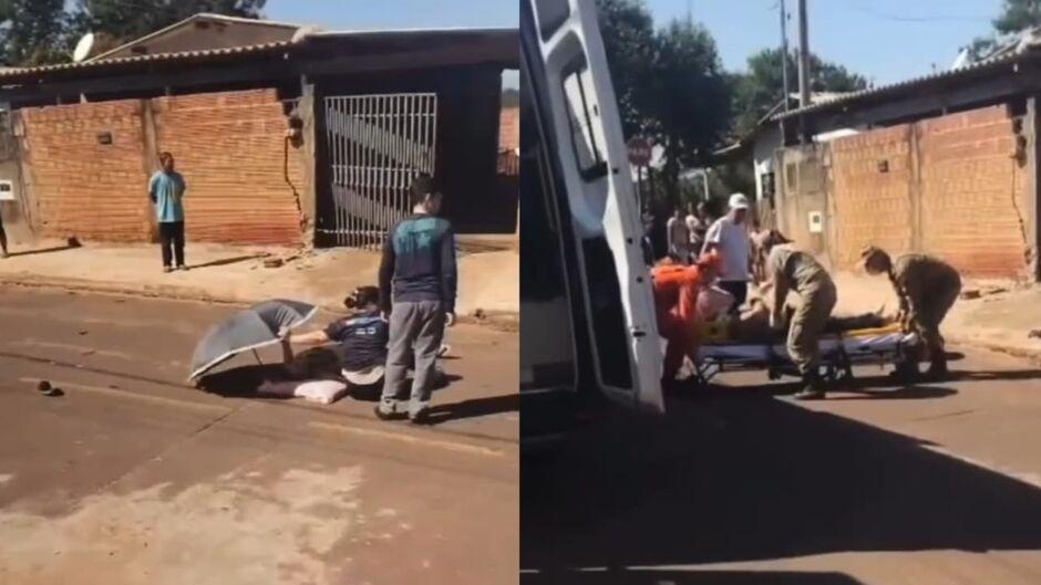 Homem agride a própria mãe, atropela casal e esfaqueia vizinho em MS
