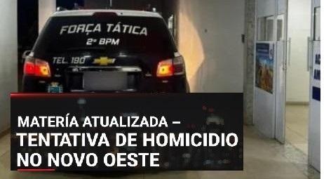 Homem baleado no Novo Oeste é conhecido como “BMW ou Boladão”; seu estado de saúde é considerado gravíssimo