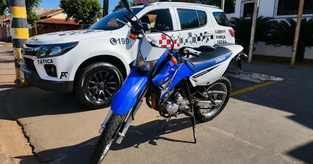 Moto roubada em Três Lagoas é localizada pela Força Tática em Castilho-SP quatro dias após o crime