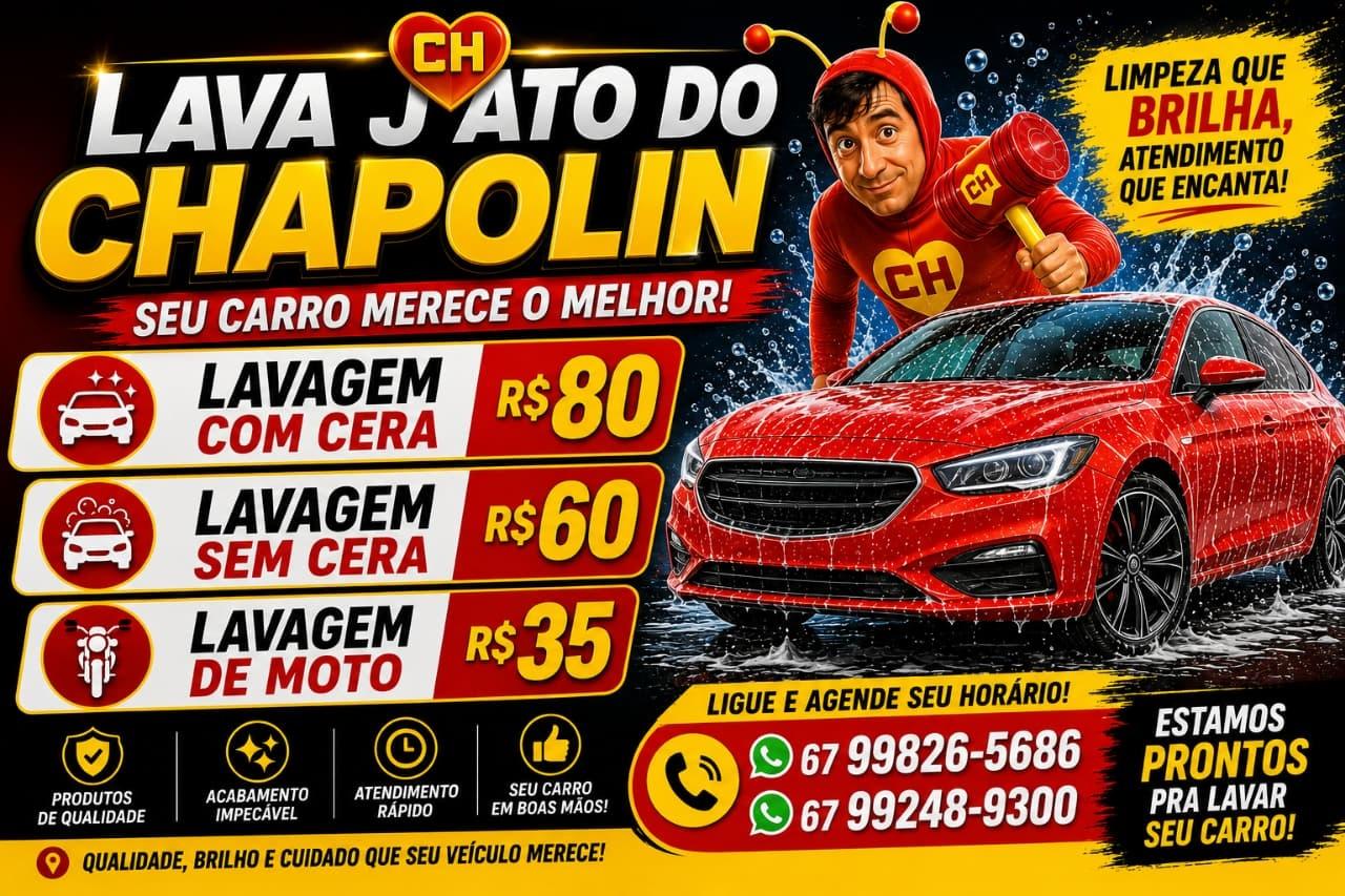 AINDA DÁ TEMPO DE DEIXAR O CARRO LIMPINHO NESTE DOMINGO!