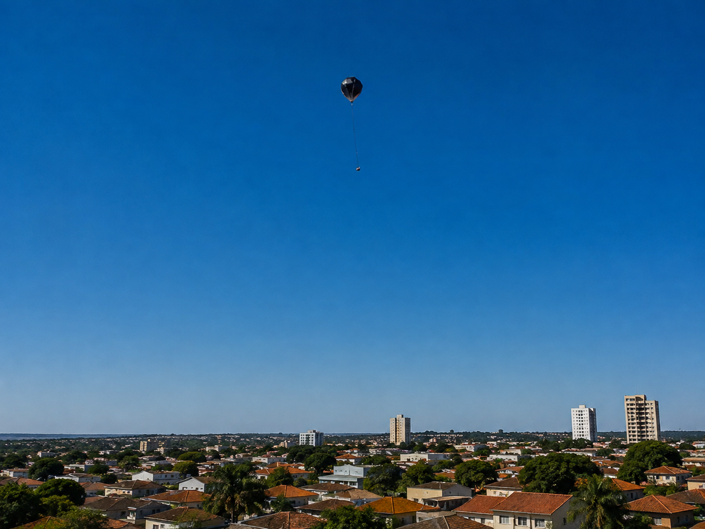 Até quando? Balões voltam a aparecer no céu de Três Lagoas e prática criminosa preocupa moradores