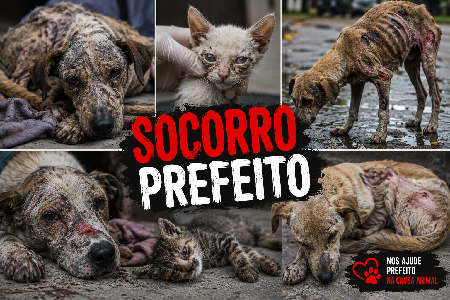 CAUSA ANIMAL GRITA POR SOCORRO: Protetoras dizem estar sem apoio e mandam recado a Cassiano Maia: “Prefeito, olhe por esses animais!”