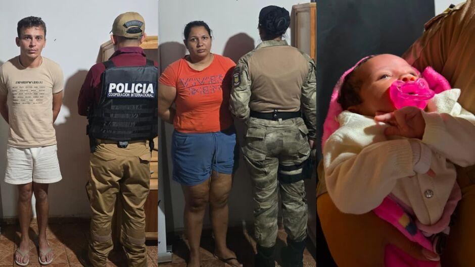 Casal preso com bebê sequestrada em Campo Grande será expulso do Paraguai  