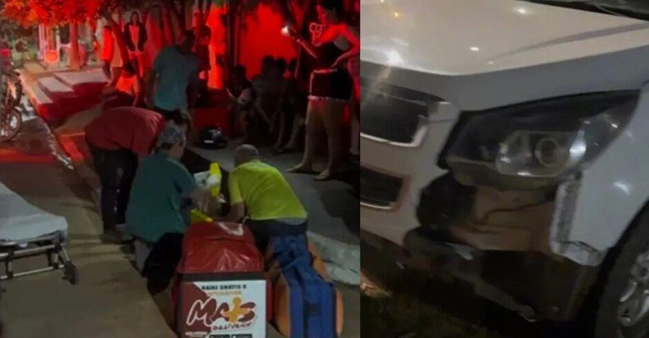 Motorista embriagado atropela motociclista e foge sem prestar socorro em Água Clara-MS