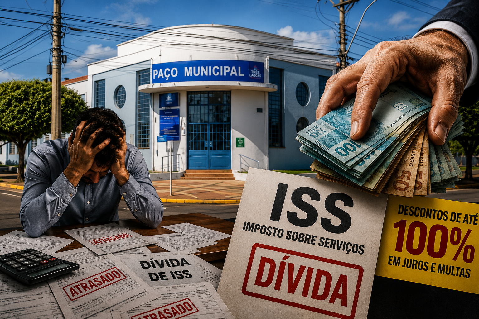 Nem o atrasado escapa: Prefeitura quer colocar dinheiro antigo no caixa e cobra devedores para receber dívidas de ISS em Três Lagoas