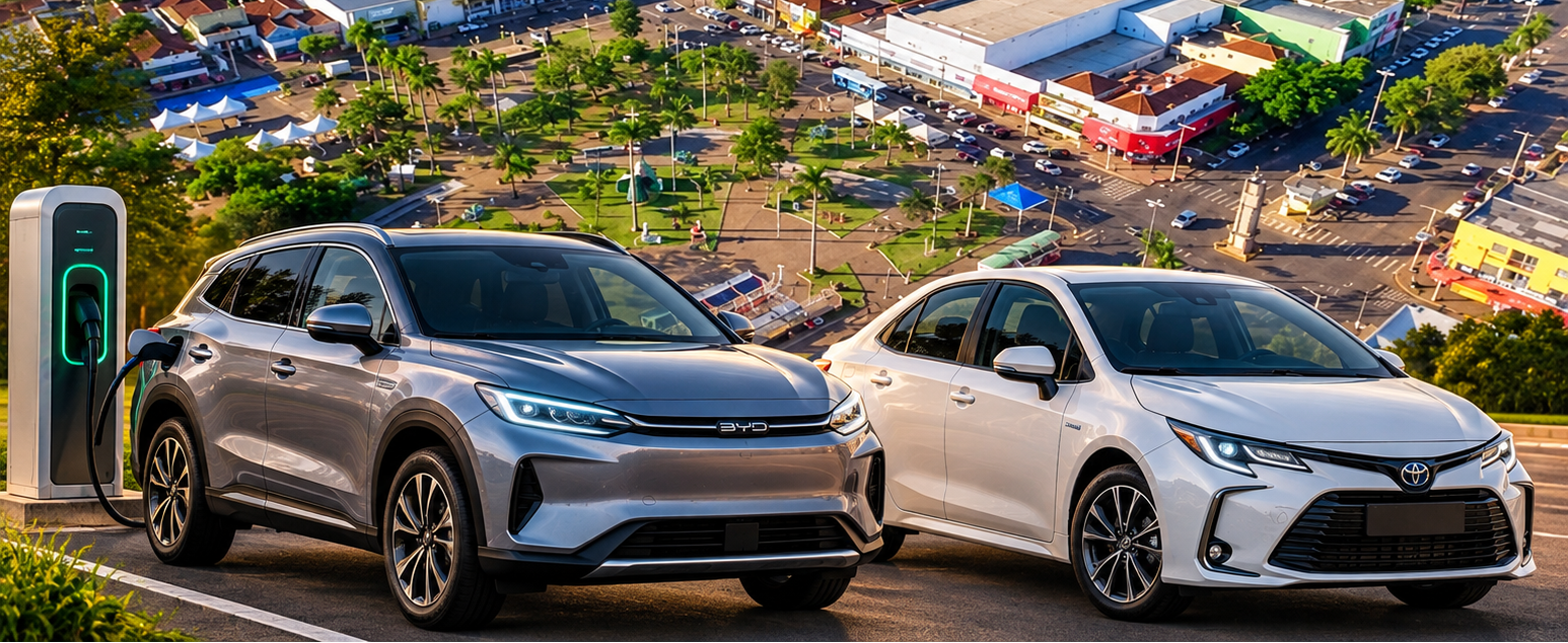 258 carros elétricos e híbridos já circulam pelas ruas de Três Lagoas; tecnologia que parecia distante ganha as ruas da cidade