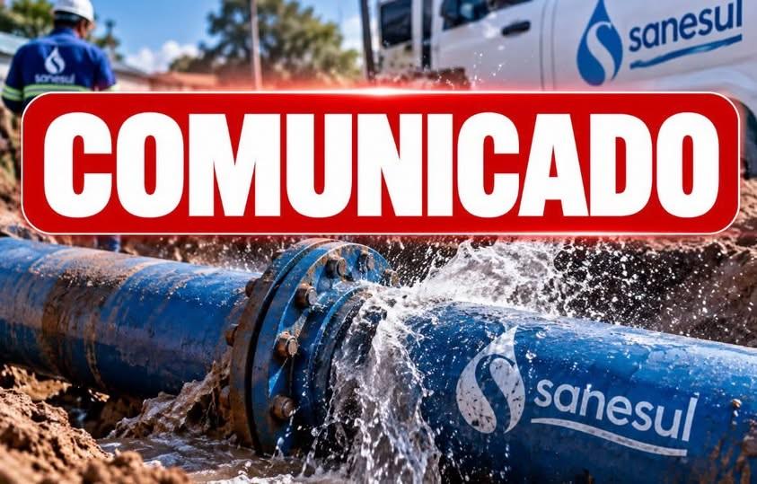 Vazamento em adutora deixa vários bairros sem água em Três Lagoas; normalização é prevista somente para o fim da noite