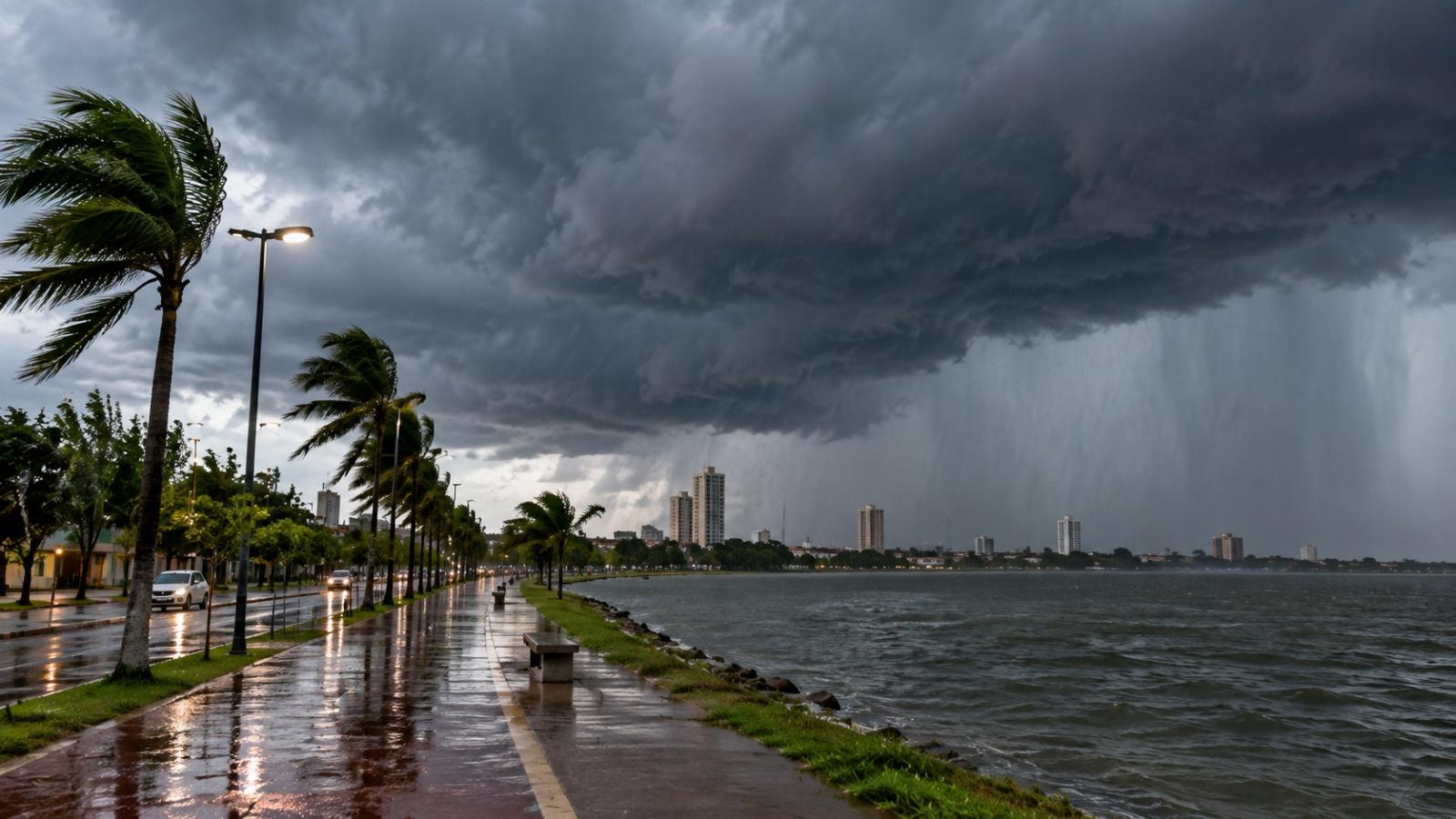 Chuva forte pode chegar a Três Lagoas já pela manhã; terça-feira tem risco de temporal