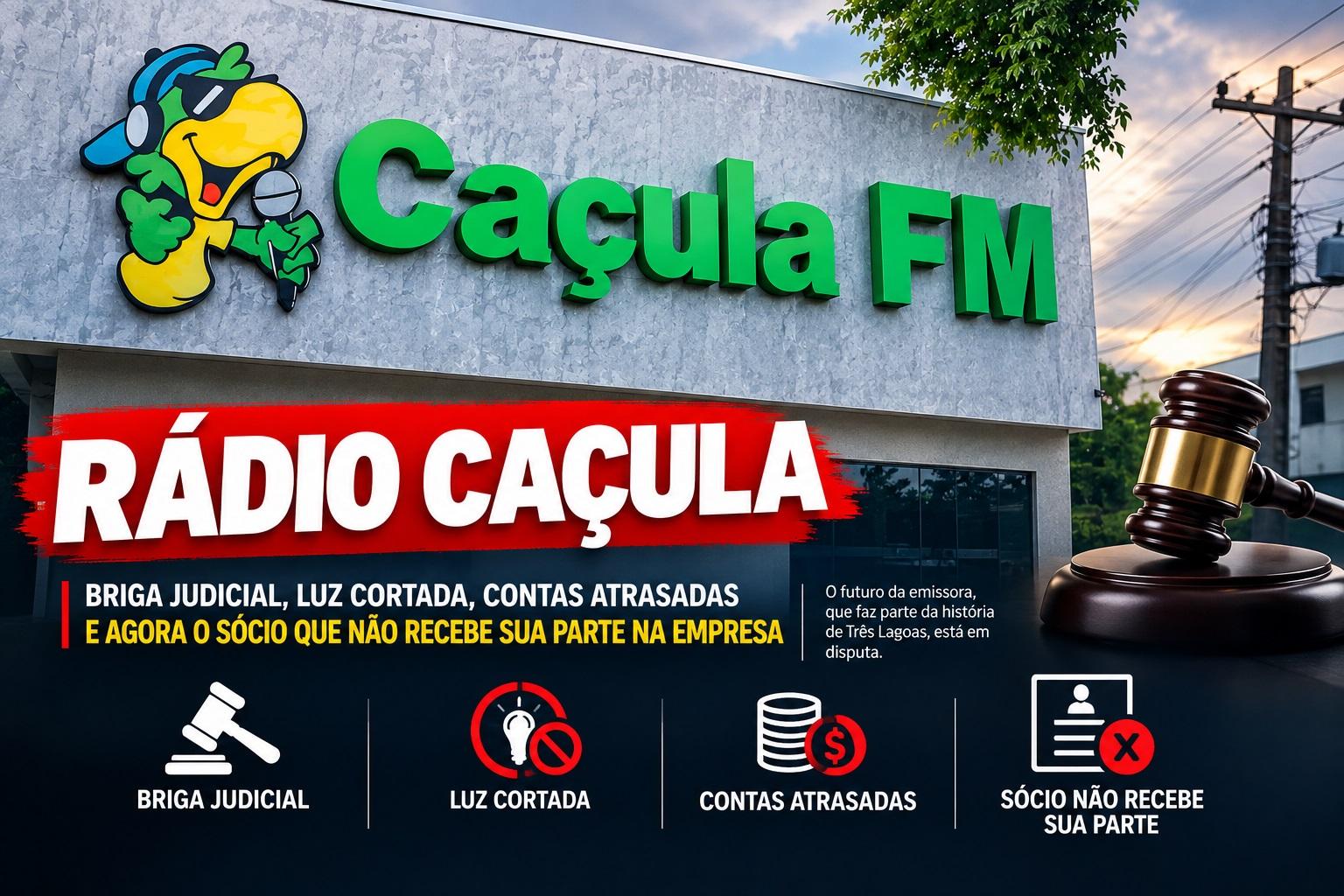 Luz cortada, ações trabalhistas contra Rádio Caçula e agora vem à tona o caso do sócio que não recebe sua parte de sócio na emissora: “Já estou passando dificuldades financeiras”