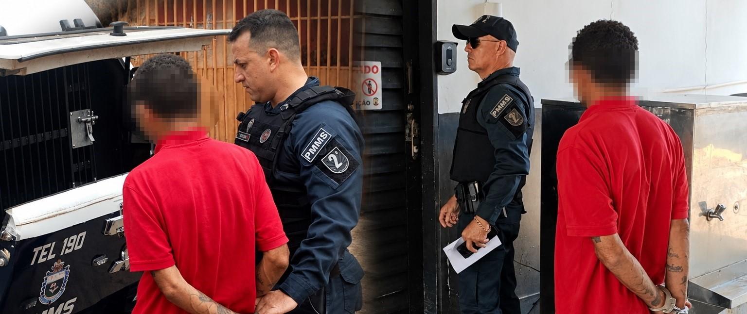 Velho conhecido da polícia, vulgo “Onça” tenta dar o pinote mas acaba preso em Três Lagoas  