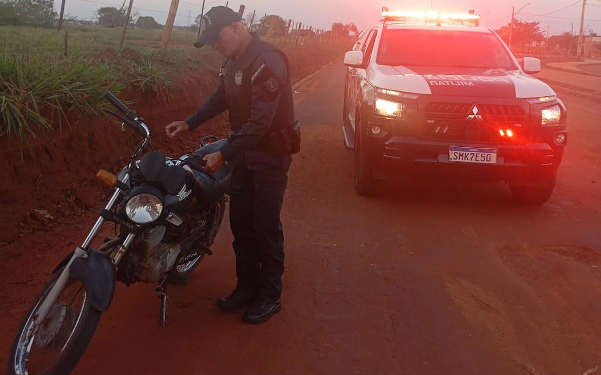   Furto não durou nem um dia: PM recupera moto furtada em Três Lagoas poucas horas depois do crime