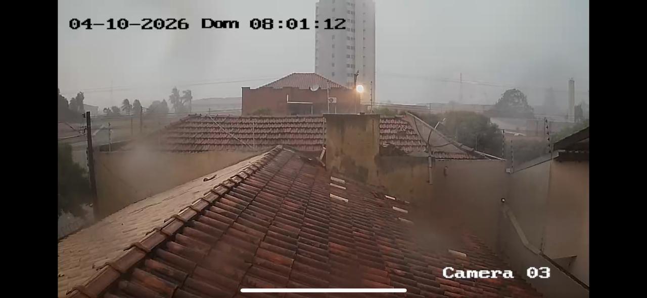 Chuva e vento chegam a Três Lagoas no início da votação das eleições 2026