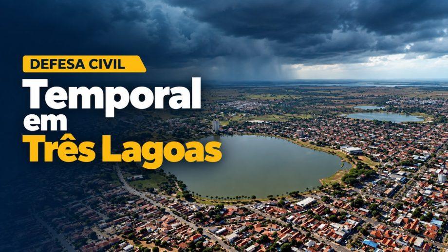 Defesa Civil de Três Lagoas intensifica atendimentos após temporal que derrubou árvores, arrancou telhas e provocou alagamentos