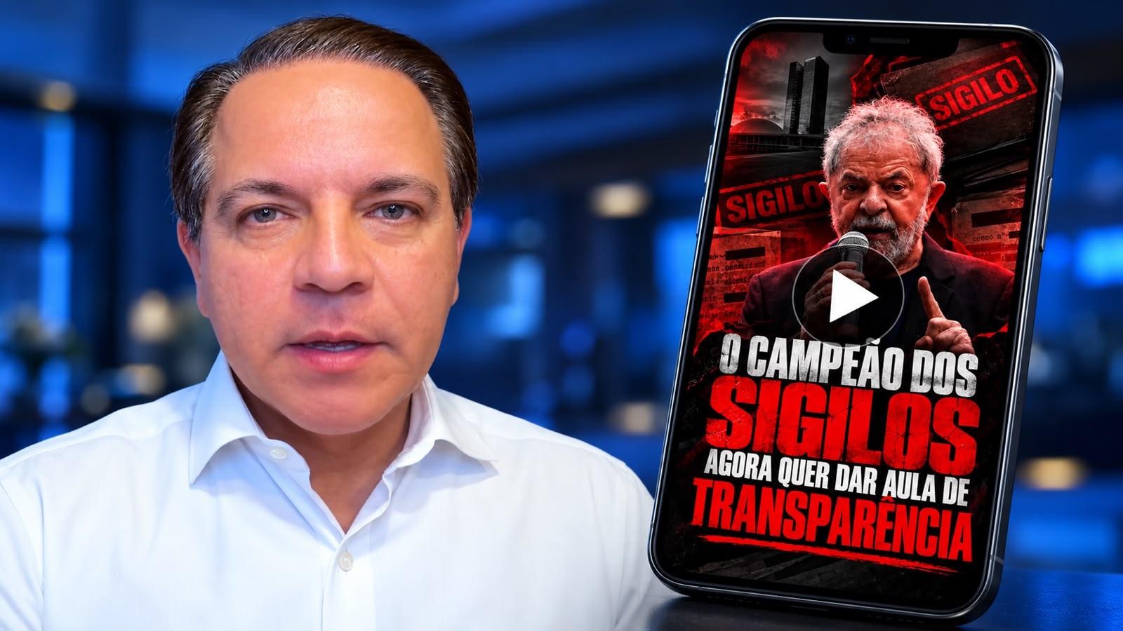  “Quer transparência, Lula? Comece pela própria casa”, crítica Coronel David sobre sigilos do governo federal