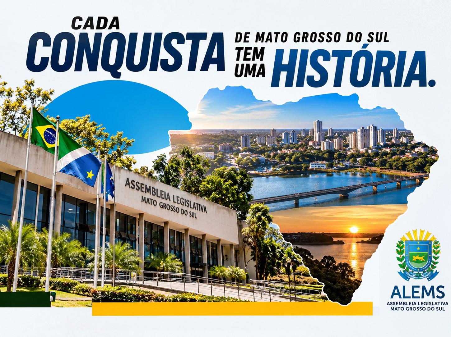 Assembleia Legislativa de Mato Grosso do Sul trabalha por avanços e conquistas que fazem parte da história do Estado