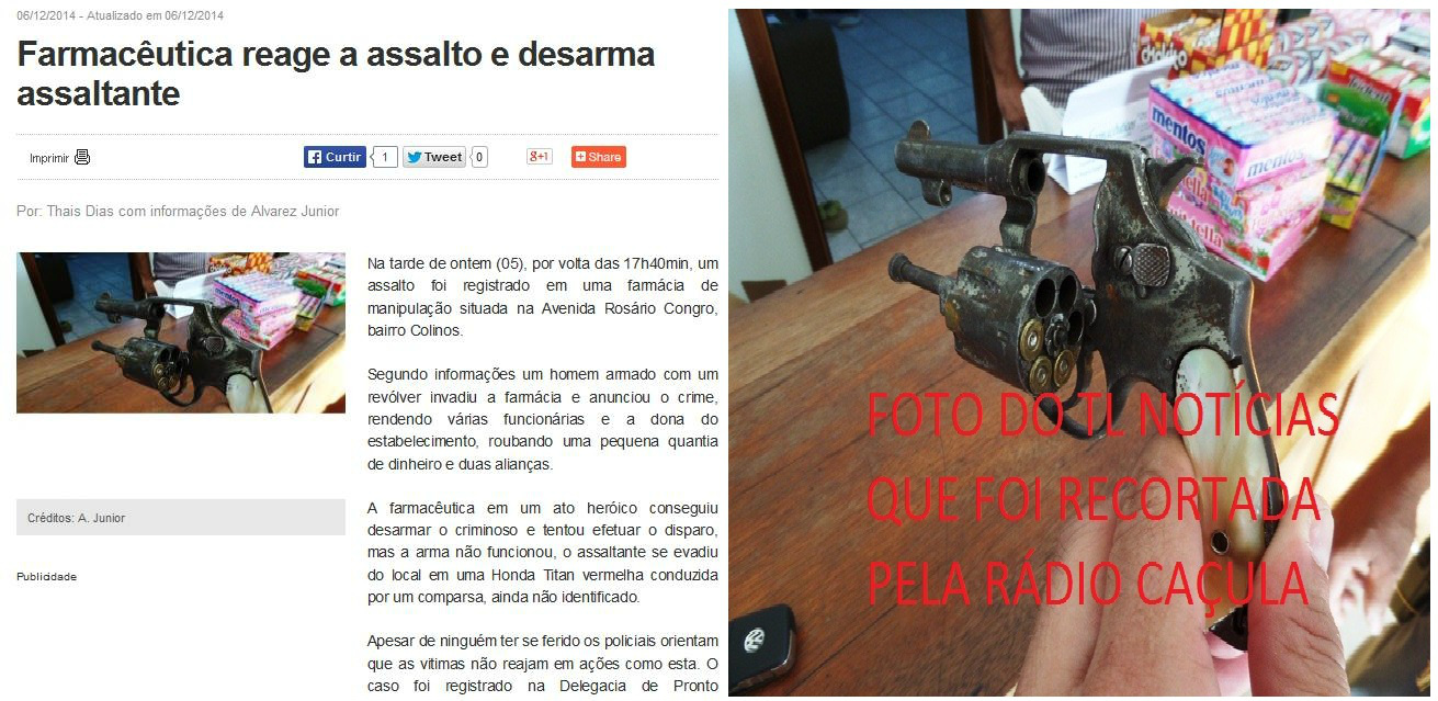 Rádio Caçula”COPIA” foto e não destaca créditos para o site TL Notícias Rádio Caçula”COPIA” foto e não destaca créditos para o site TL Notícias