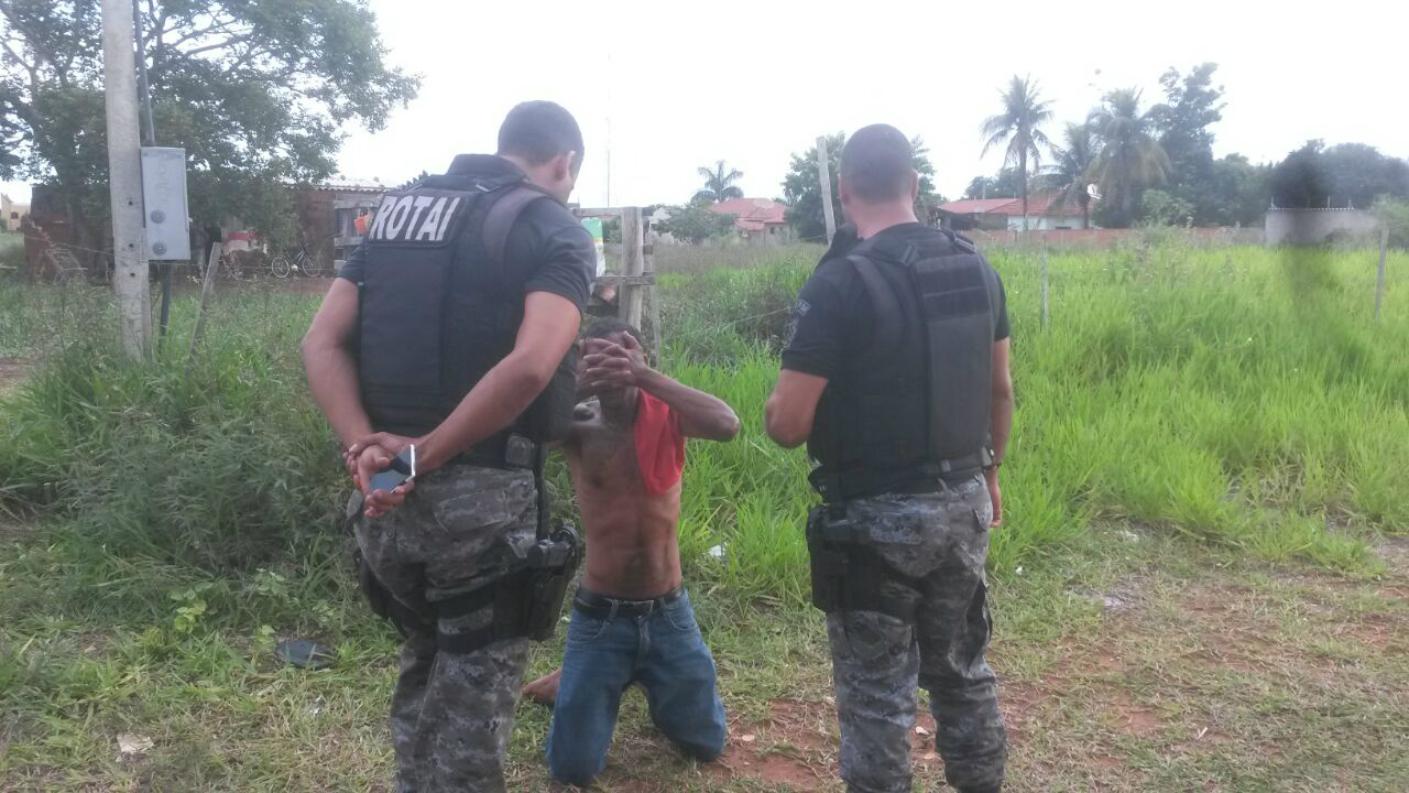 Homem furta supermercado e é perseguido e preso pela ROTAI