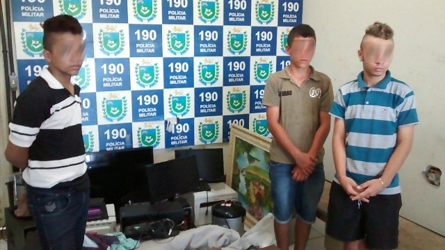 Menores executam “plano de furto”, mas acabam apreendidos pela Rádio Patrulha